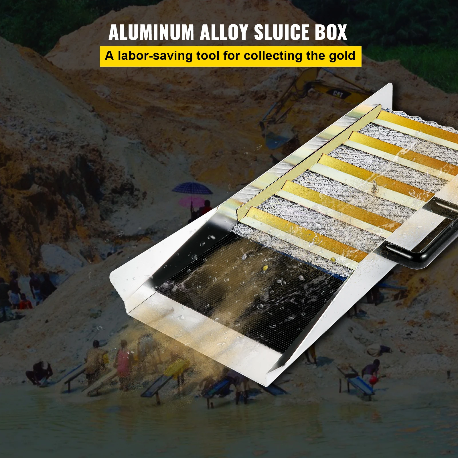 Aluminum Portable Gold Sluice Box for Prospecting
