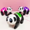 Children Cute Panda Electronic Pets Simulation Crawling Pull String Toys With Lights Music Baby Toddler Toys Kids Puzzle Toys 1