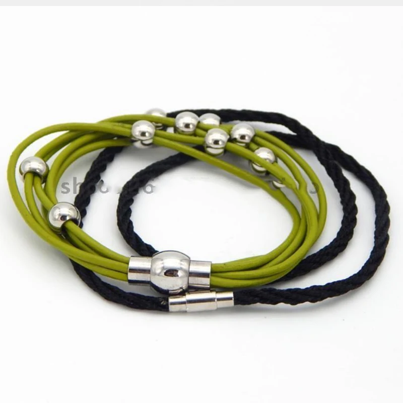 10PCs/Lot Hole:Approx 7mm 37mm 13x10mm Original Color With End Cap Stainless Steel Clasps