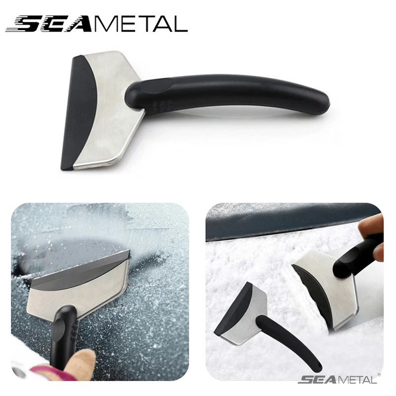 SEAMETAL Windshield Shovel Snow Shovel Window Cleaning Tool Car Ice Scraper Snow Removal Winter Windshield Window Clean Scraping Auto Ice Breaker