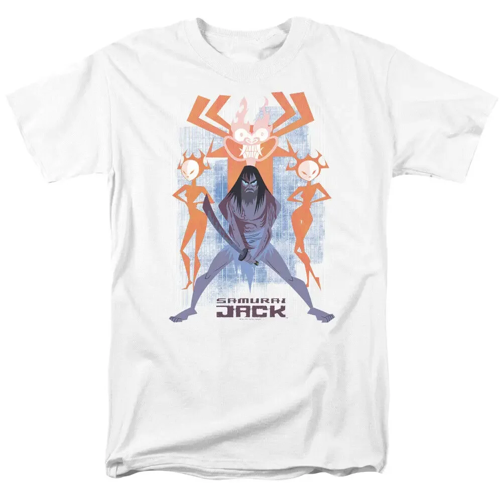 Samurai Jack - Jack Vs Contro Evil - Adulto Uomo T-Shirt Liceza Uficiale