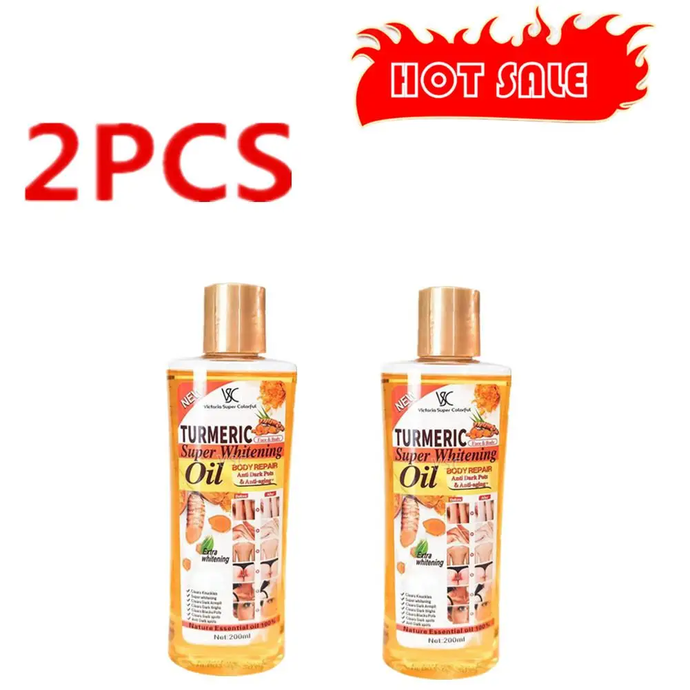 

2X Turmeric Essential Oil Facial Body Massage Moisturizing Diffuser Aromatherapy Face Care Body Care Anti Aging Remove Dark Sp
