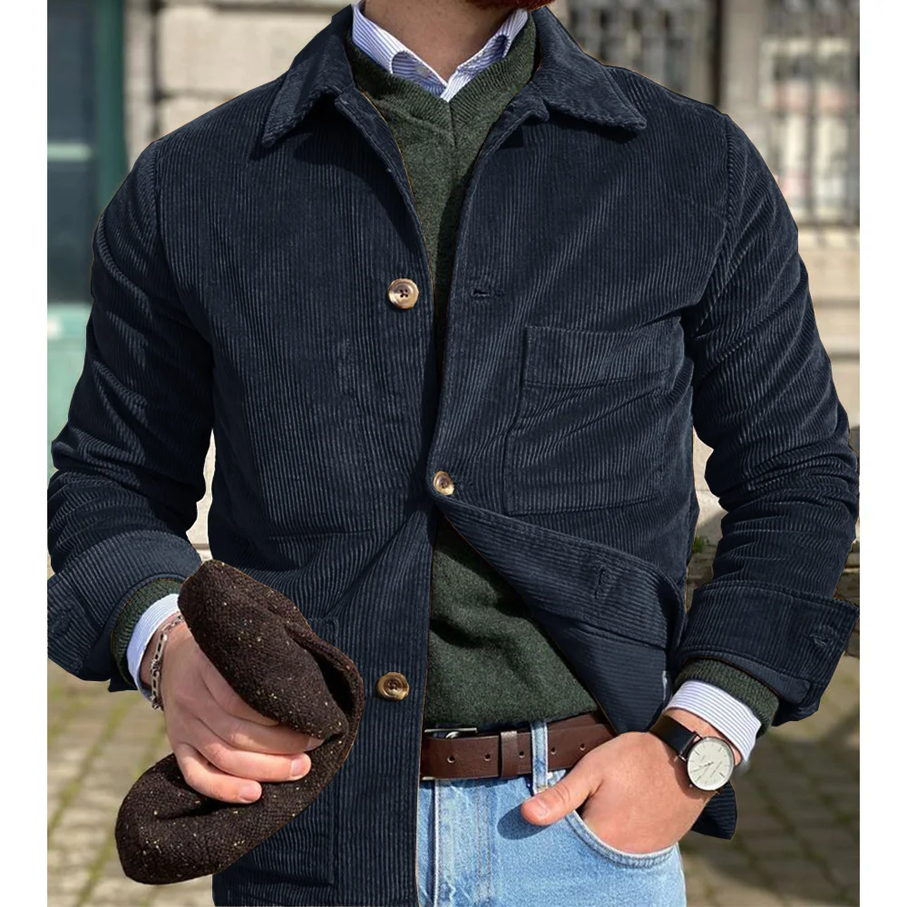 Veste Slim en Velours Côtelé