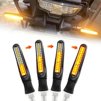 Motorcycle Led Turn Signals Directional Indicators Flashing Rear Tail Brake Flasher Light Stop Signal Light Motorcycle DRL Lamp 1