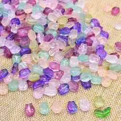 30pcs 9mm Multicolor Glass Tulip Flower Beads - 30pcs (B0827013 Mix)