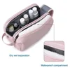 Fashion Waterproof Travel Toiletry Bag Dry Wet Separation Large Capacity Ladies Women Lightweight Cosmetic Makeup Bag Handbag 4