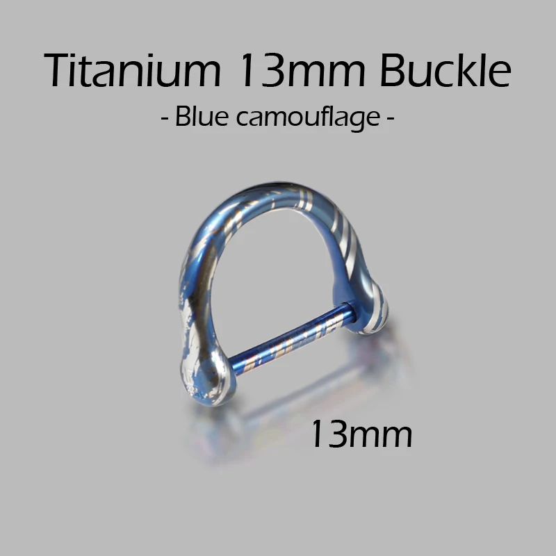 Black Titanium D Buckle Keychain with Horseshoe Design – Premium EDC Accessory