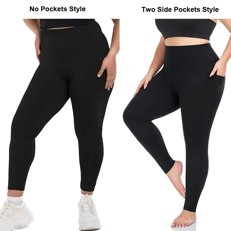 VITALINOVO Plus Size Leggings with Pockets 2