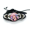 Project SEKAI Anime Wonderlands×Showtime Tenma Tsukasa Leather Bracelets Glass Multilayer Braided Bracelets Bangles Jewelry Gift 2