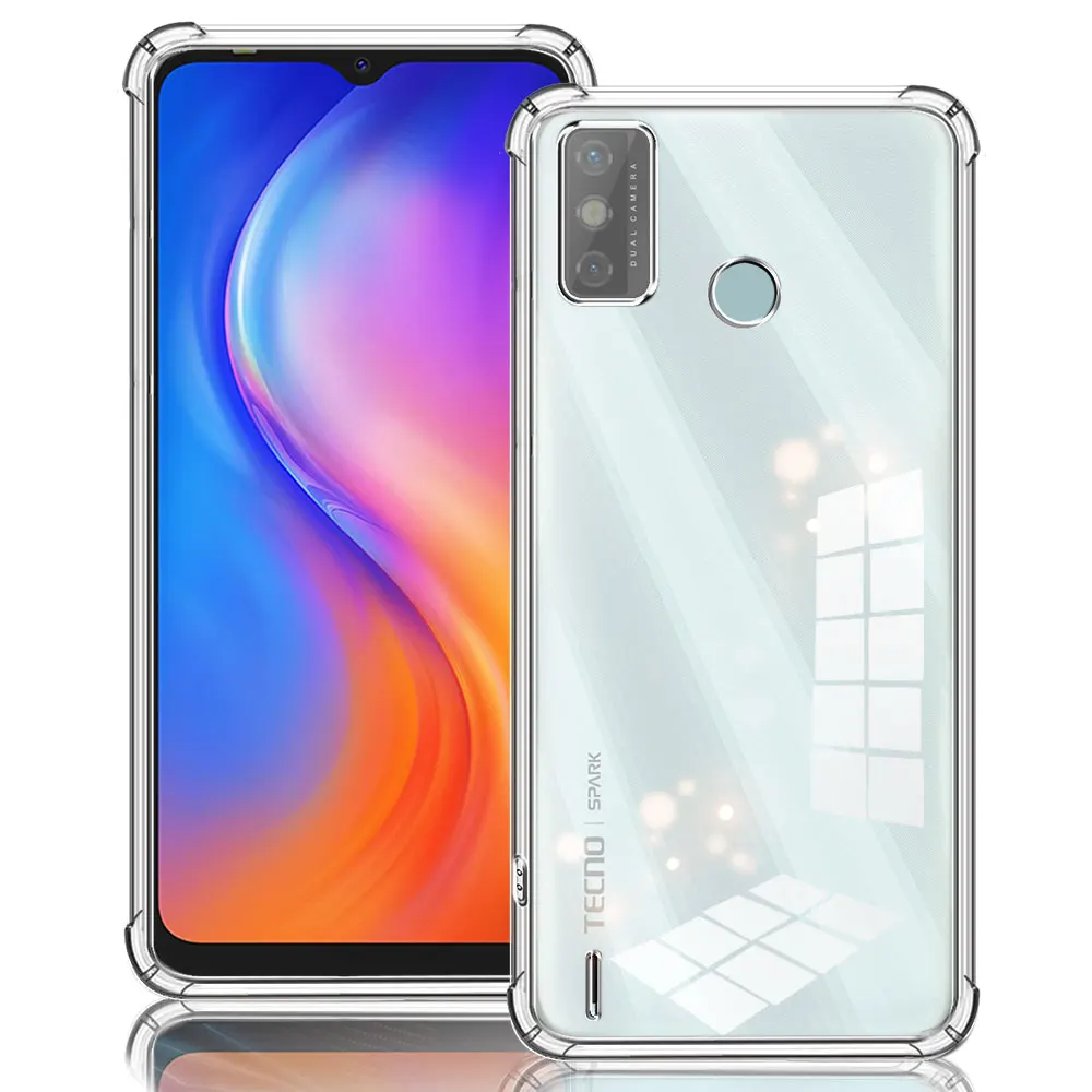 Shockproof Airba Clear TPU Phone Case - Soft Silicone Transparent Cover