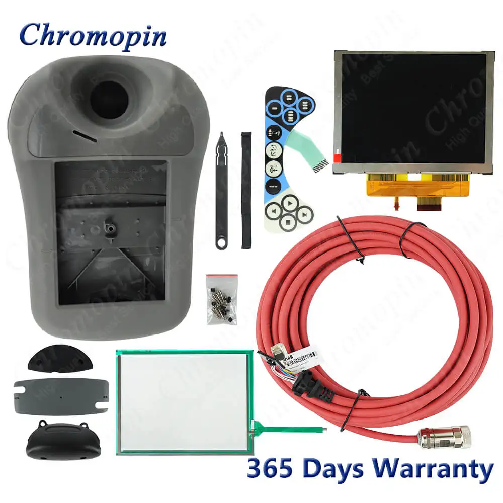 Kit for A-B-B IRC5 3HAC028357-001 3HAC028357-027 DSQC679 Touchscreen Keypad LCD Case Joystick E-STOP 10m Cable Swtich