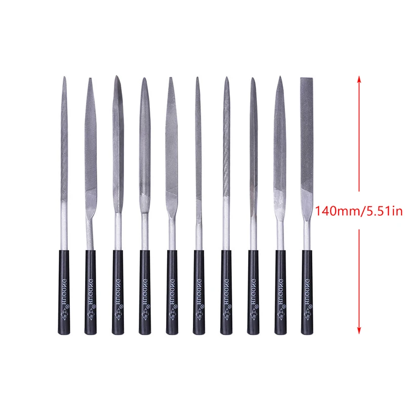 10 adet/set Metal İğne Eğesi Seti Ahşap Törpü Metal Parlatma El Eğesi Aletleri Çelik Törpü İğne Eğesi