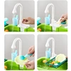 Kids Kitchen Sink Toys Electric Dishwasher Playing Toy With Running Water Pretend Play Food Fishing Toy Role Playing Girls Gift 4