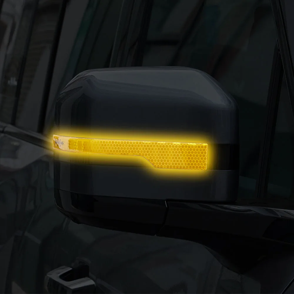 BYD 레오파드 5 백미러 반사 경고 스티커 자동차 개조 부품 3D 드립 접착 스크래치 방지 스티커 2개