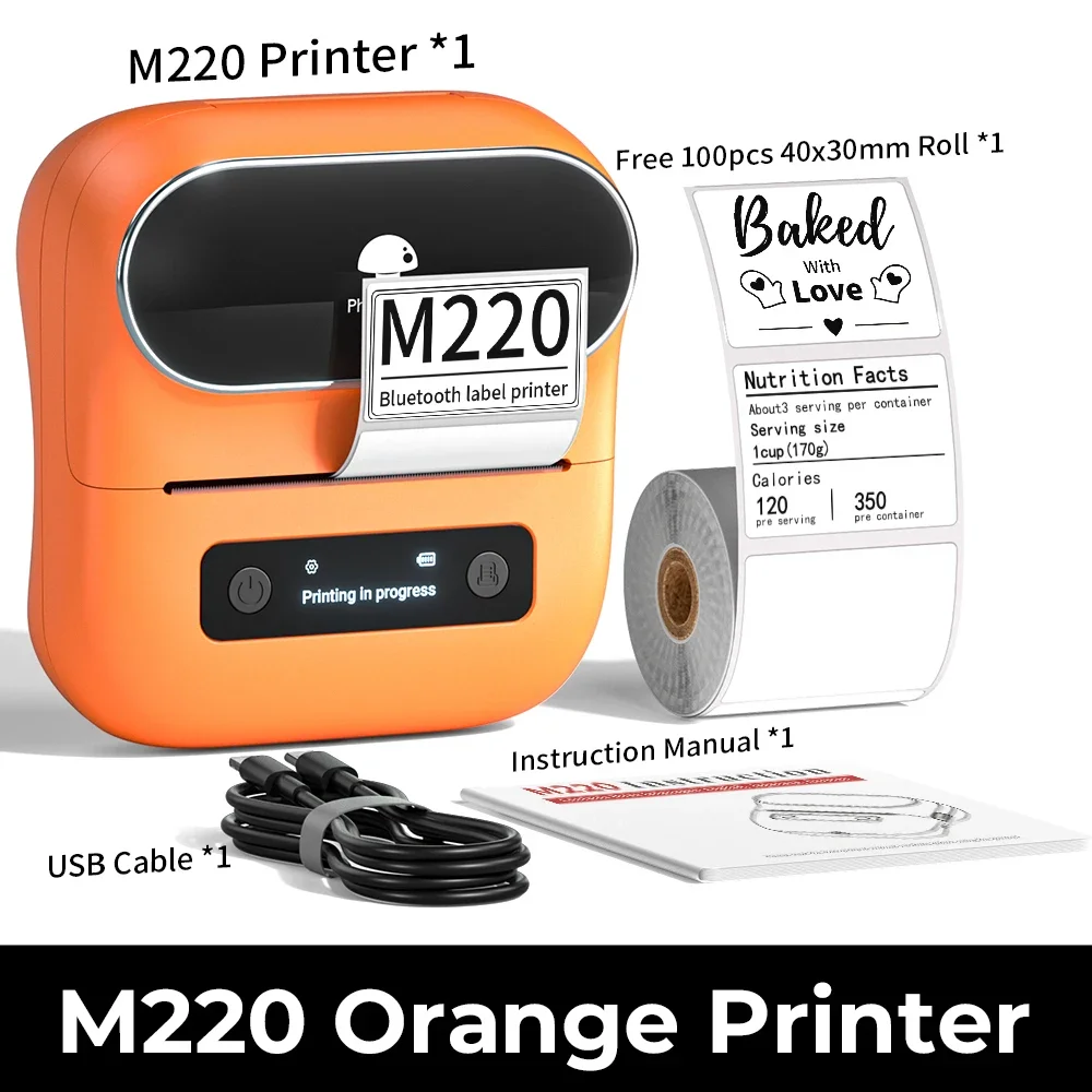 Wireless 75mm Thermal Label Printer for Versatile Labeling Needs