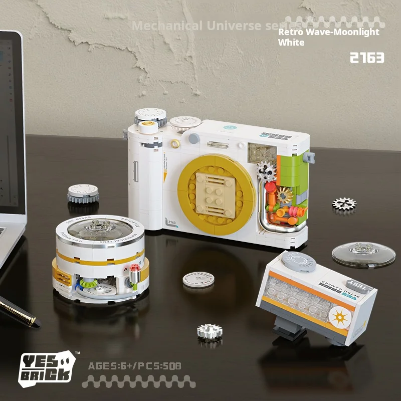 Retro Camera Building Kit Construction Model Blocks Set
