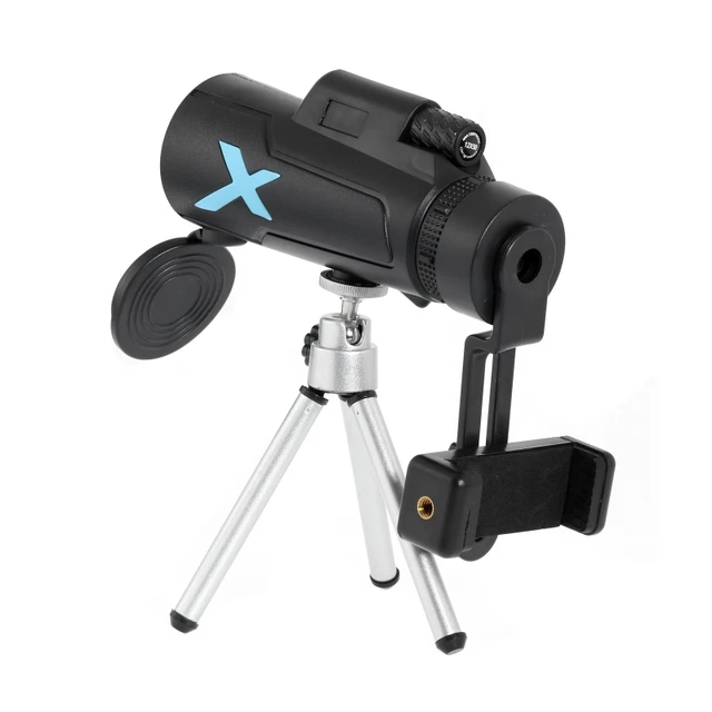 Telescopio Monocular HD de largo alcance, Zoom con trípode, Clip para  teléfono, caza al aire libre, Camping, turismo, 80x100 - AliExpress