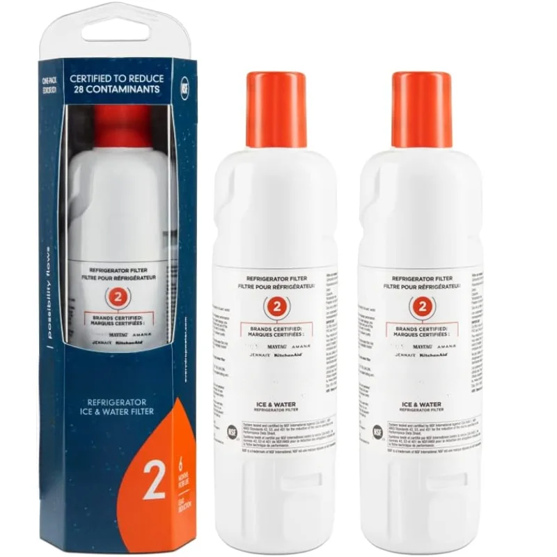 Water Filter Replace For everydrop by Whirlpool Ice and Water Refrigerator Filter 2 EDR2RXD1 Element W10413645A WRF989SDAB