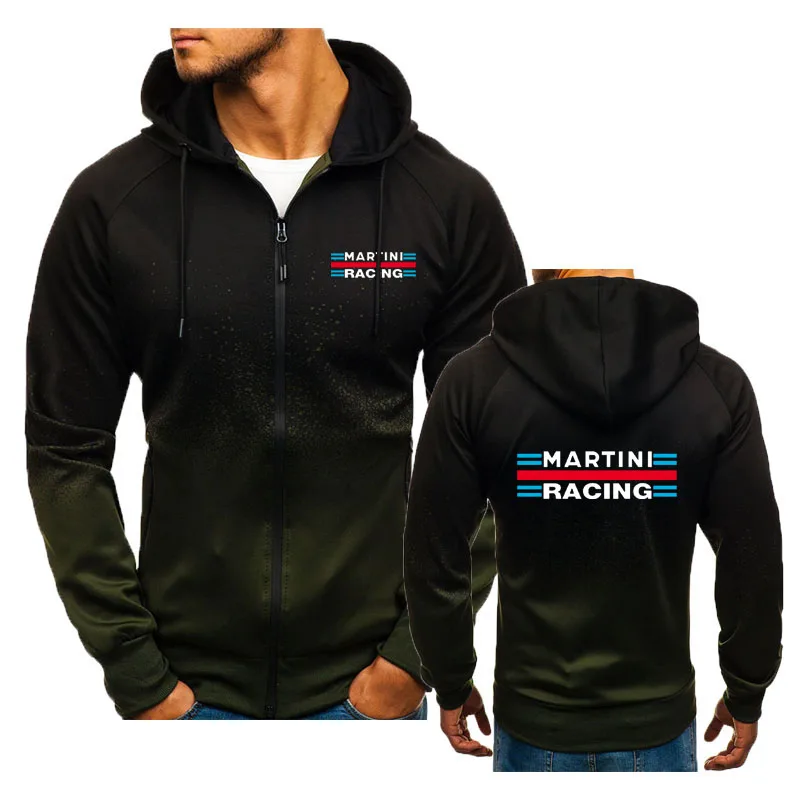 Description Picture 5 of item2024 Spring men's hoodie clothing Martini Racing print Color contrast 3D men's sweatshirt Harajuku Street hooded jacket for men