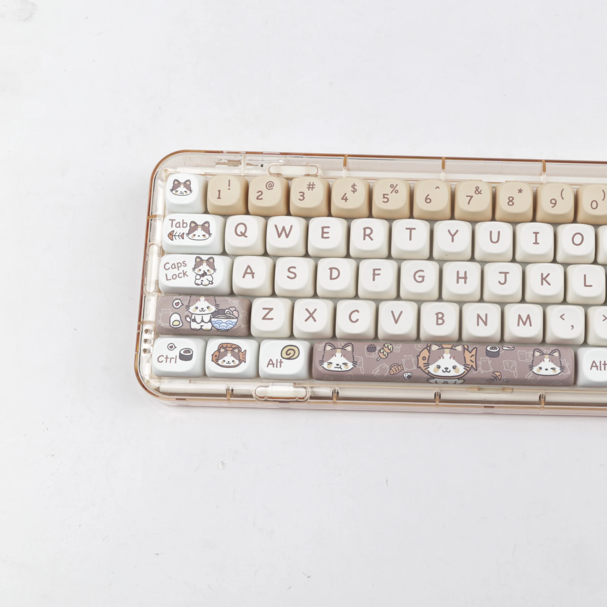 Teclado Mecânico Custom Key Cap Grupo Meow Meow Keycaps Moa Perfil Keycap Personalizado para Layout Ansi - Imagem 3