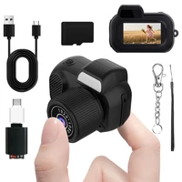 Mini Y3000 Keychain Camera 8MP Photo Tiny Digital Body Cameras Thumb Cam DV Micro Camcorder Support SD Card With Screen for Kids 1