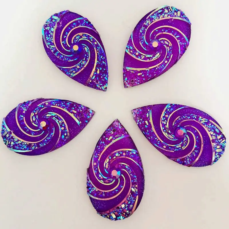 

Оптовая продажа, 200 шт., 16*27 мм, кристалл AB из смолы, стразы с плоским основанием, Кристальные камни в форме капли, пришивные стразы для скрапбукинга, для рукоделия