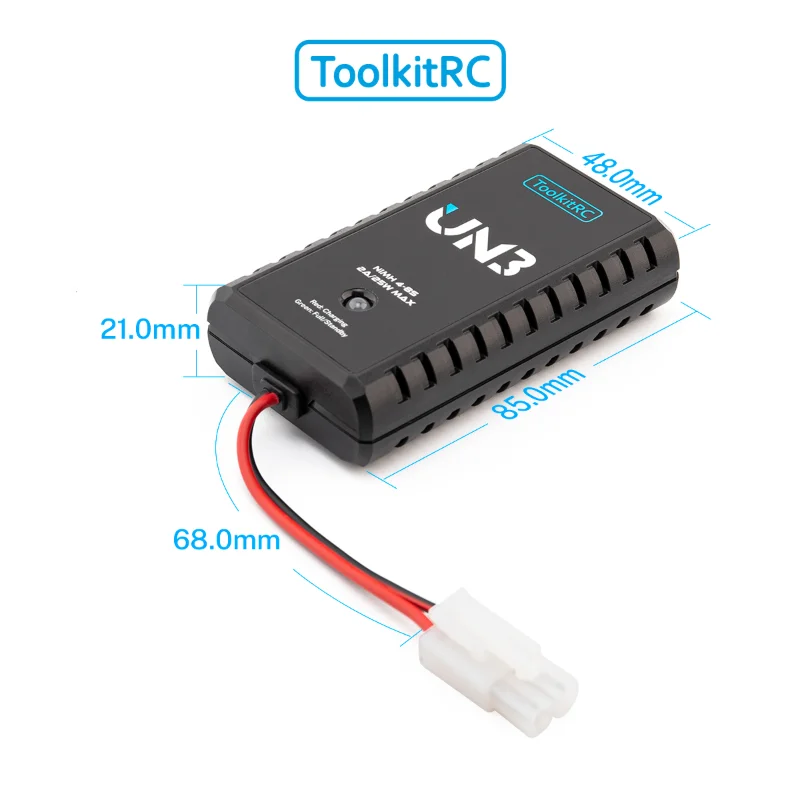 ToolkitRC U3 LiPo UN3 NiMh зарядное устройство 2A 25W USB-C балансный порт прямое зарядное устройство для моделей автомобилей, радиоуправляемых самолетов, аккумуляторов для дронов thumbnail 5
