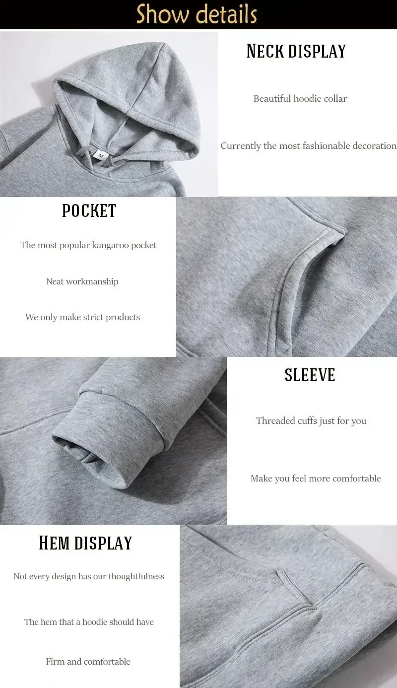 Oversize Casual Hoodie - Unisex Cotton Fleece Pullover With Full Sleeve, Loose Fit