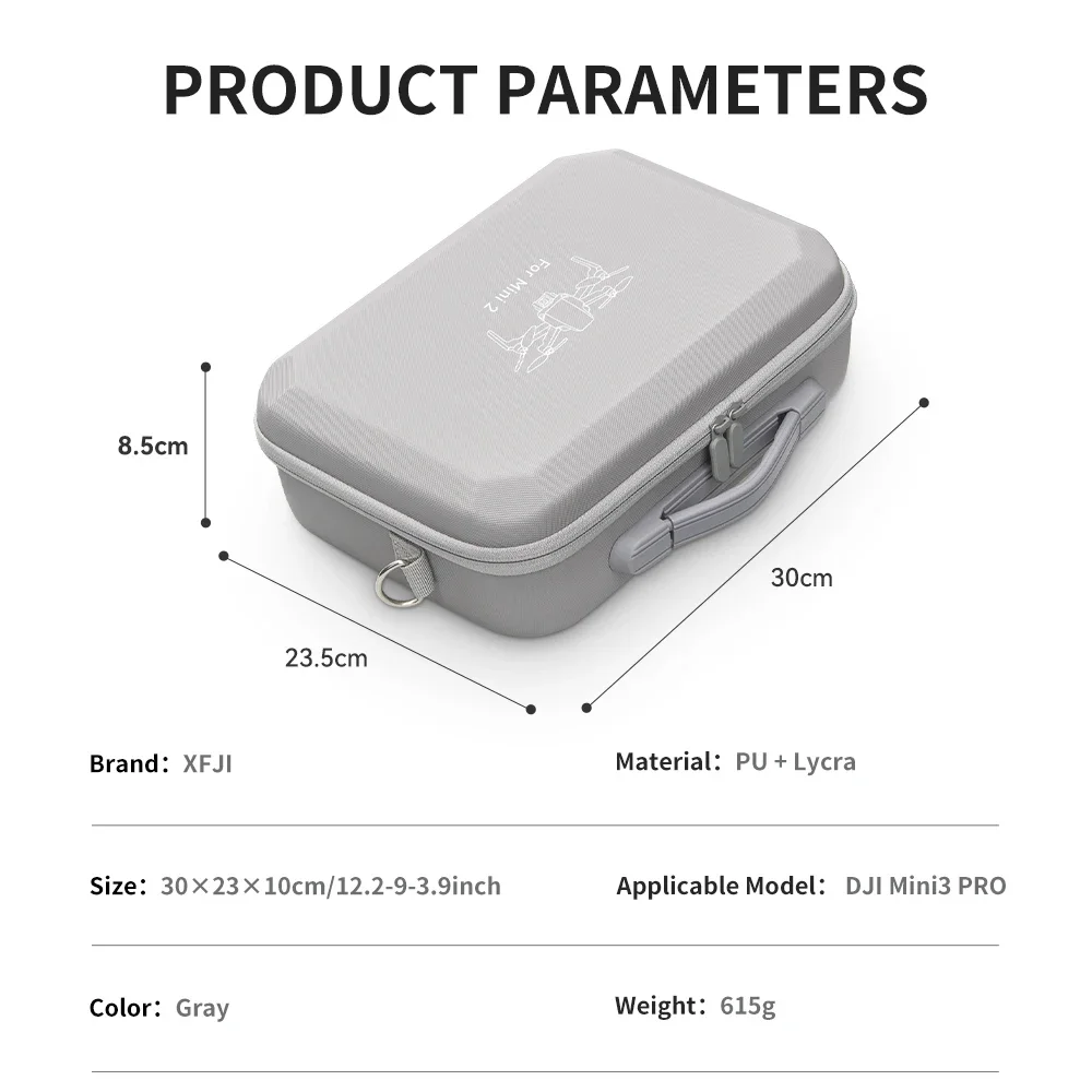 Carrying Case Storage Bag Suitcase Shoulder Bag For DJI Mini 2/Mini 2 SE/Mini 4K Drone Accessories Splash-proof