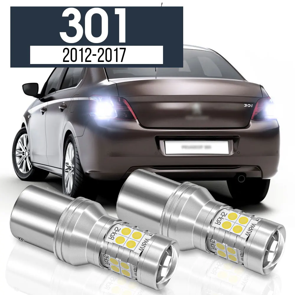 

2pcs LED Backup Light Reverse Lamp Blub Canbus Accessories For Peugeot 301 2012-2017 2013 2014 2015 2016