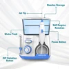 Waterpulse Electric Water Flosser Oral Irrigator, 800ML Large Capacity Dental Water Hygiene Flossing Teeth Cleaner with 5x Tips 6