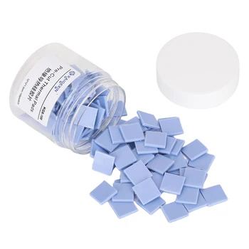 GPU CPU 수리용 열전도 열 패드, 전도성 실리콘 패드, 전도성 냉각 패드, 12x12x1.5mm, 100 개