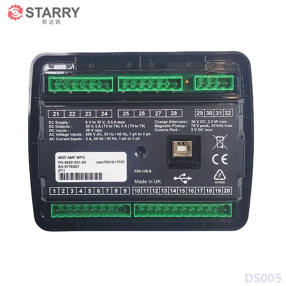  심해 발전기 컨트롤러, 자동 메인 고장 제어 모듈, 발전기 부품, DSE4620, MKII, DSE4620