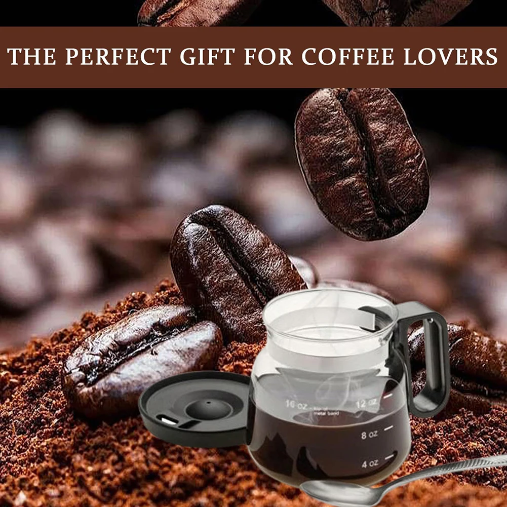 Unique Glass Coffee Pot-Shaped Mug – Large Capacity Coffee Lover's Gift