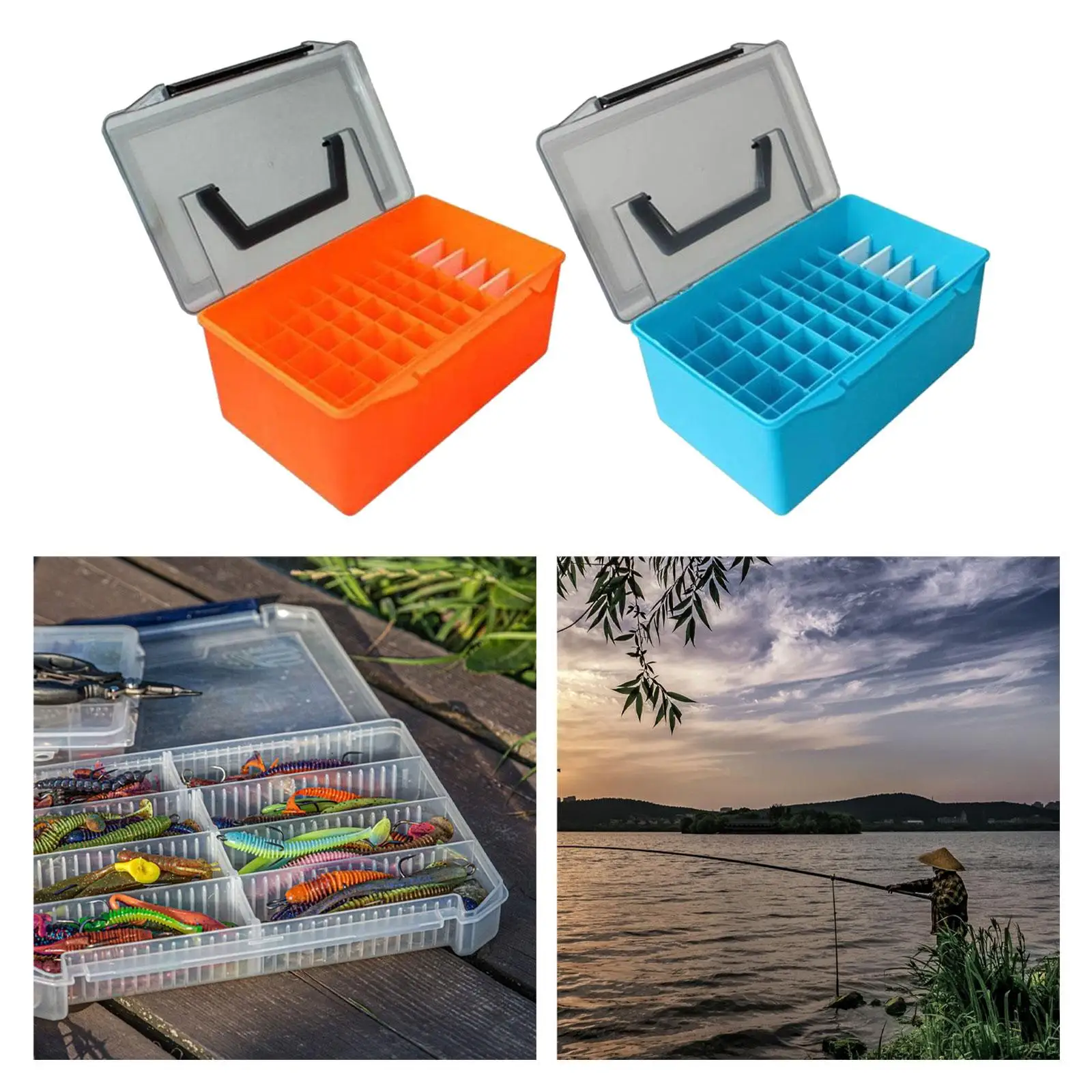 Fishing Tackle Box Portable with Handle Tackle Organizer Box Fishing Tackle Box Portable with Handle Tackle Organizer Box
