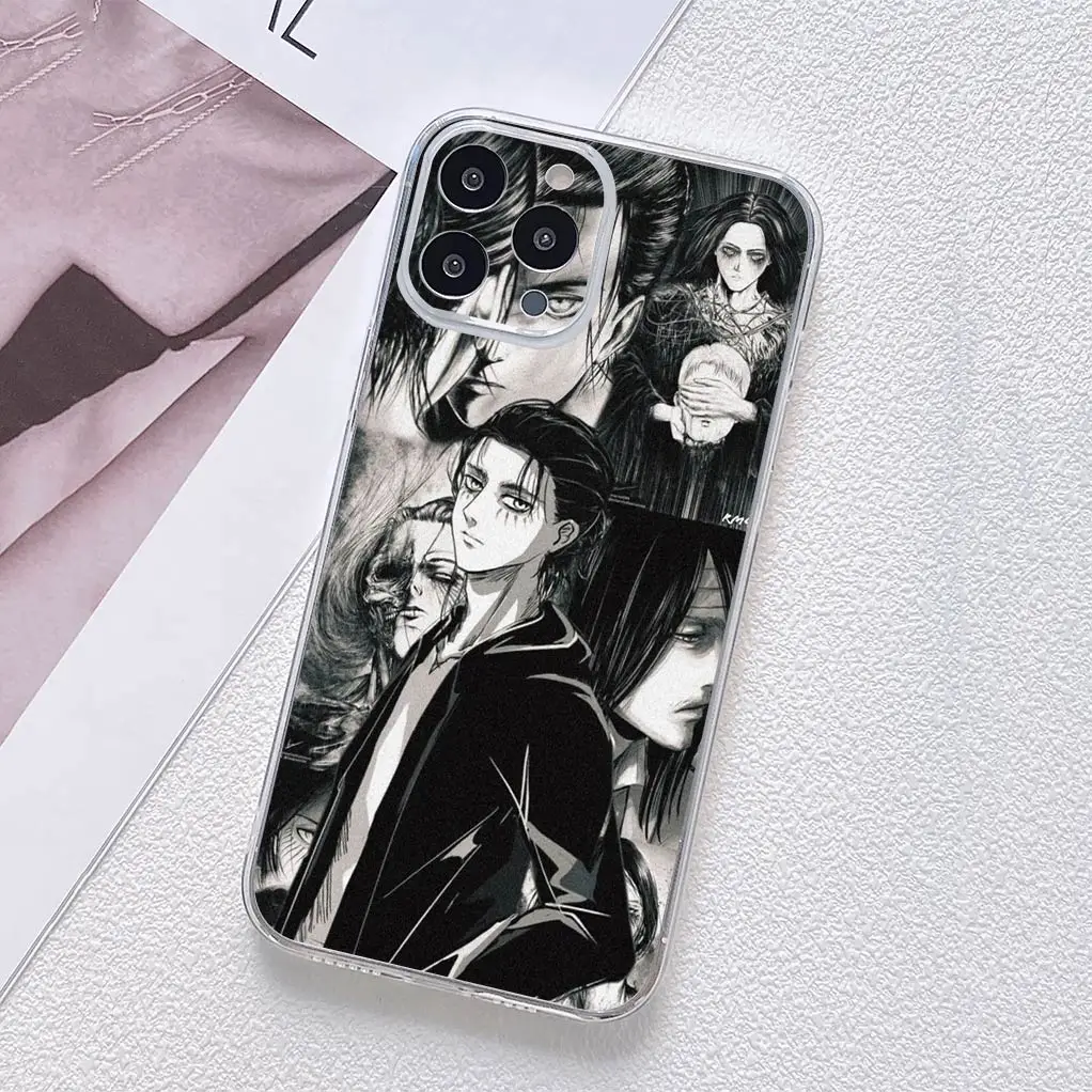 Attack on Titan Eren & Levi Soft Phone Cover