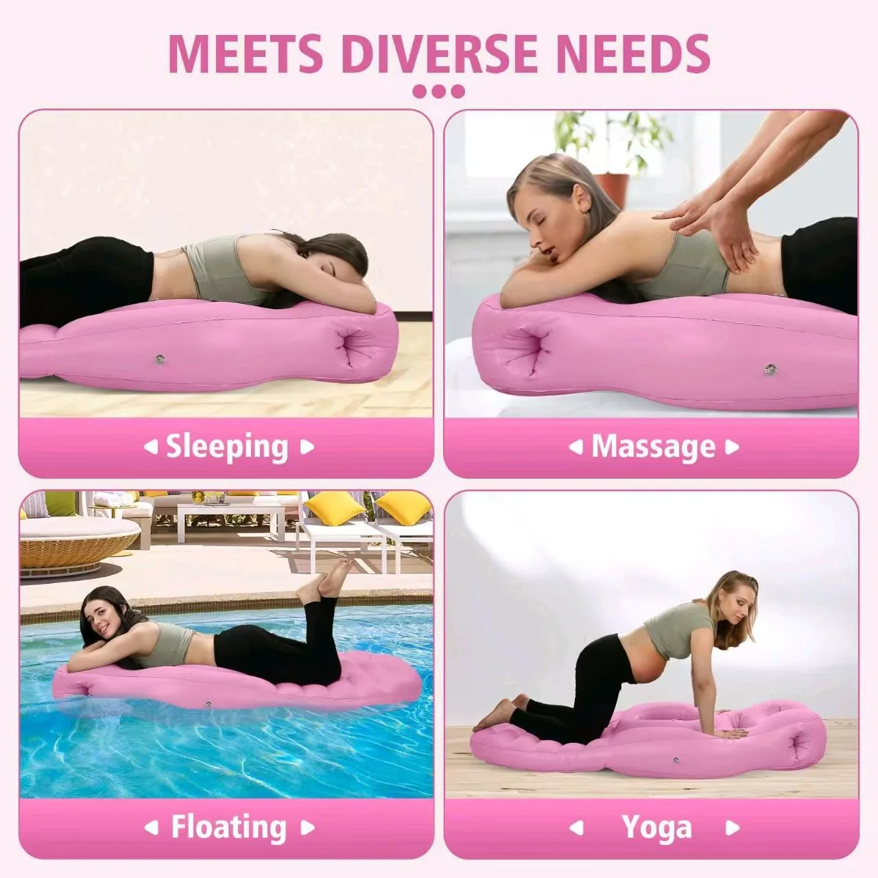 Pregnancy Pillow Inflatable Mat Mattress Pregnancy yoga mat Body Bed Pillow Pregnancy Pillow for Sleeping Body