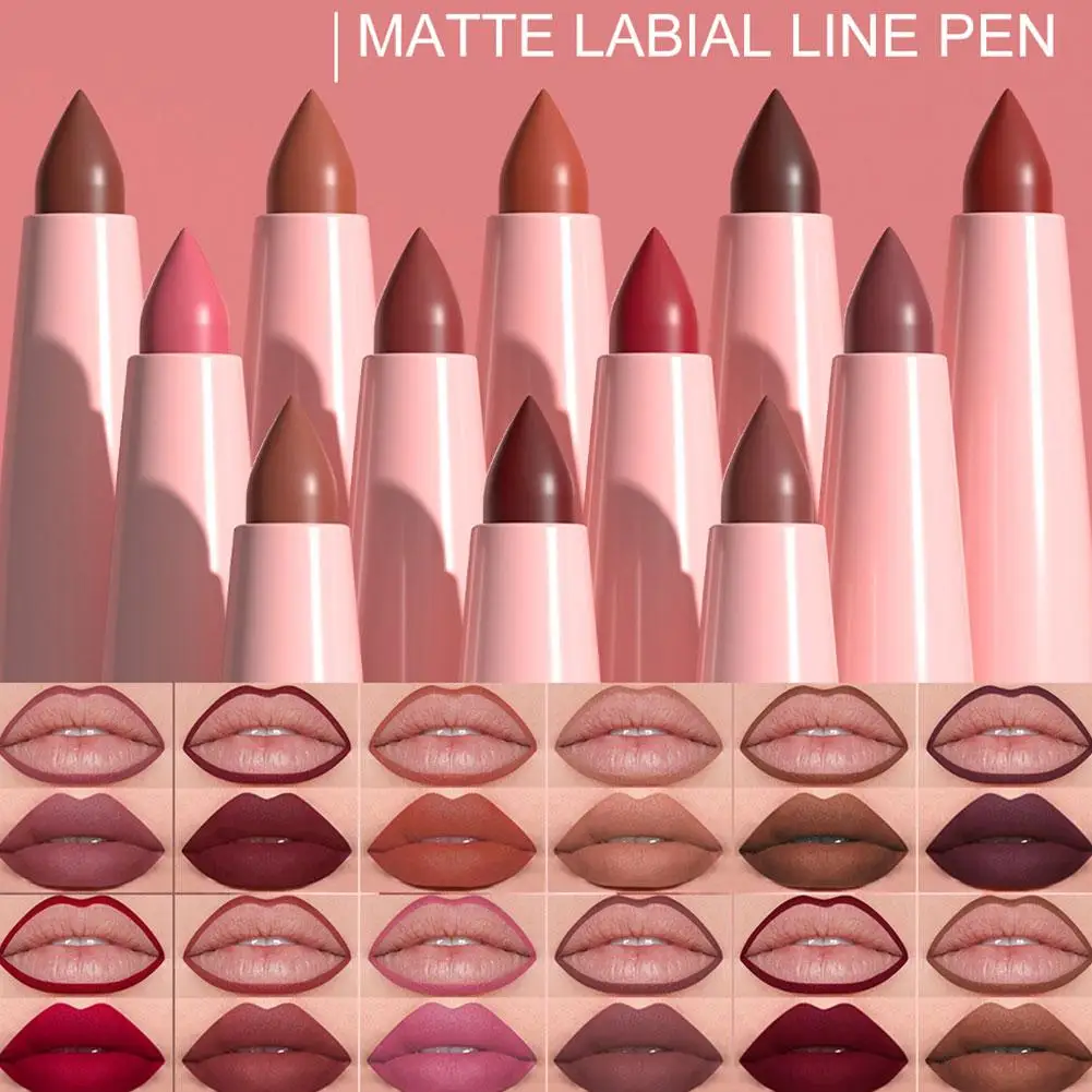 Kit 6 Matite Labbra e Rossetti Impermeabili Nude Marrone Non Appiccicoso Trucco Naturale Regalo Perfetto Liscio Rosso Rosa Lunga Durata 2026 - immagine 3