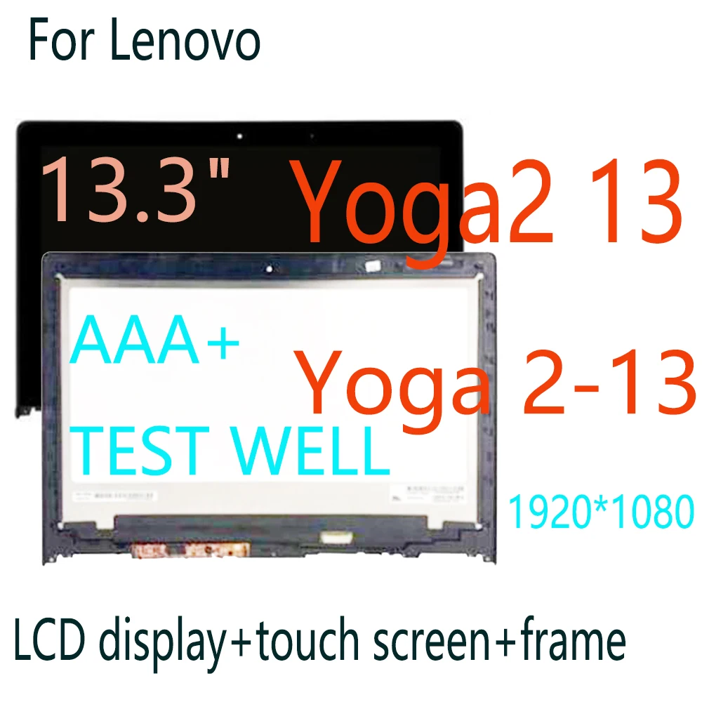 

13.3" for Lenovo Yoga 2 Yoga2 13 LCD Display Touch Screen Digitizer Assembly B133HAN02.0 LP133WF2 SPA1 For Lenovo Yoga 2-13 LCD