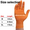 Heavy Duty Nitrile Gloves 8Mil Extra Thick Mechanic Home Garden Disposable Glove with Textured Grip Antislip Safety Work Gloves 6