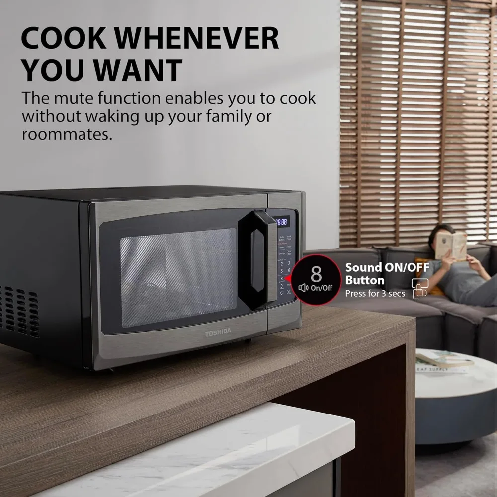 Toshiba ML-SEM23P(BS) Smart Countertop Microwave, Voice Control with Alexa, Free Recipe in APP, Kitchen Essentials 5