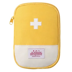 Portable Outdoor Medicine and Health Emergency Kit - 13x18cm (Yellow)
