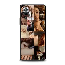 Renaissance Art Painting Black Phone Case - Stylish and Elegant Design for Redmi 12C (A7)