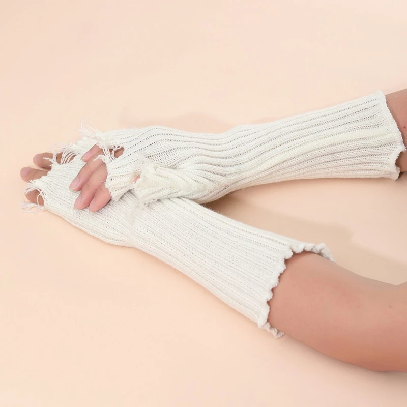 Nails Salon Decorations Pictures Personalized Knitting Trend Gloves Handheld Nail Show Display Accessories Warm Arm Sleeves 2