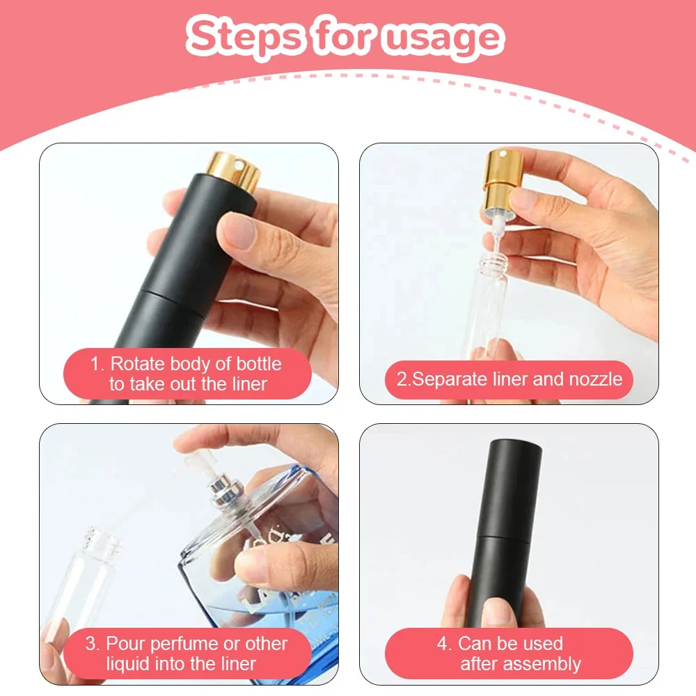 Perfume Dispenser Tools 5/10/50 Pcs Diffuser Funnels Cosmetic Pump Dispenser Portable Sprayer