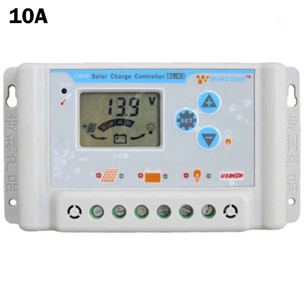 태양광 충전 컨트롤러 레귤레이터, USB LCD 리튬 이온 리튬 LiFePO4 배터리, 10A, 36V, 48V, 60V, 30A