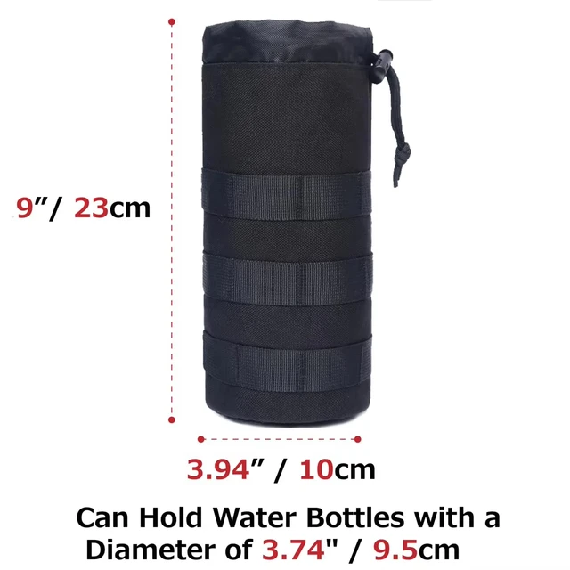Outdoor Hiking Travel Water Bottle Bag Cup Bag Tactical Waist Pack Camping Hiking Cycling Miscellaneous Packing Pop Bottle Bag 4