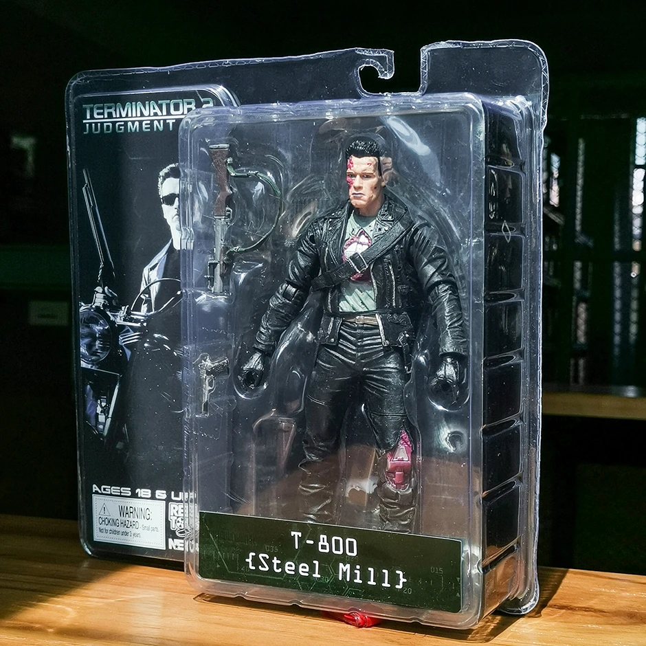 

Фигурка NECA The Terminator T-800 Steel Mill, отличная модель, игрушка, подарок, коллекционные предметы