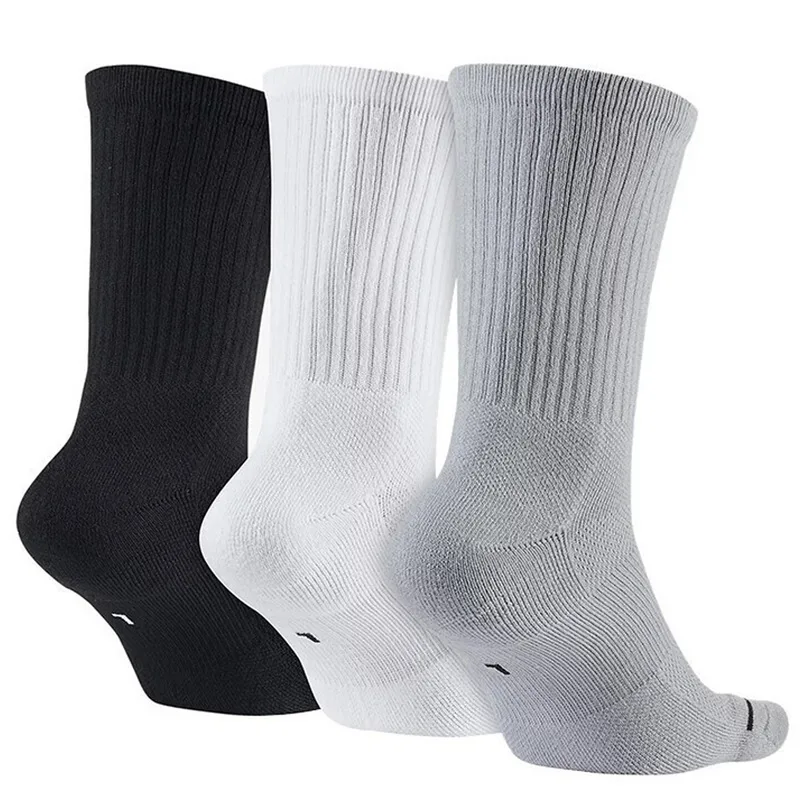 Nike (NIKE) 3-Pack Socks for Men and Women: Air Jordan Training Breathable Casual Socks, Mid-Calf Sports Socks SX5545-019