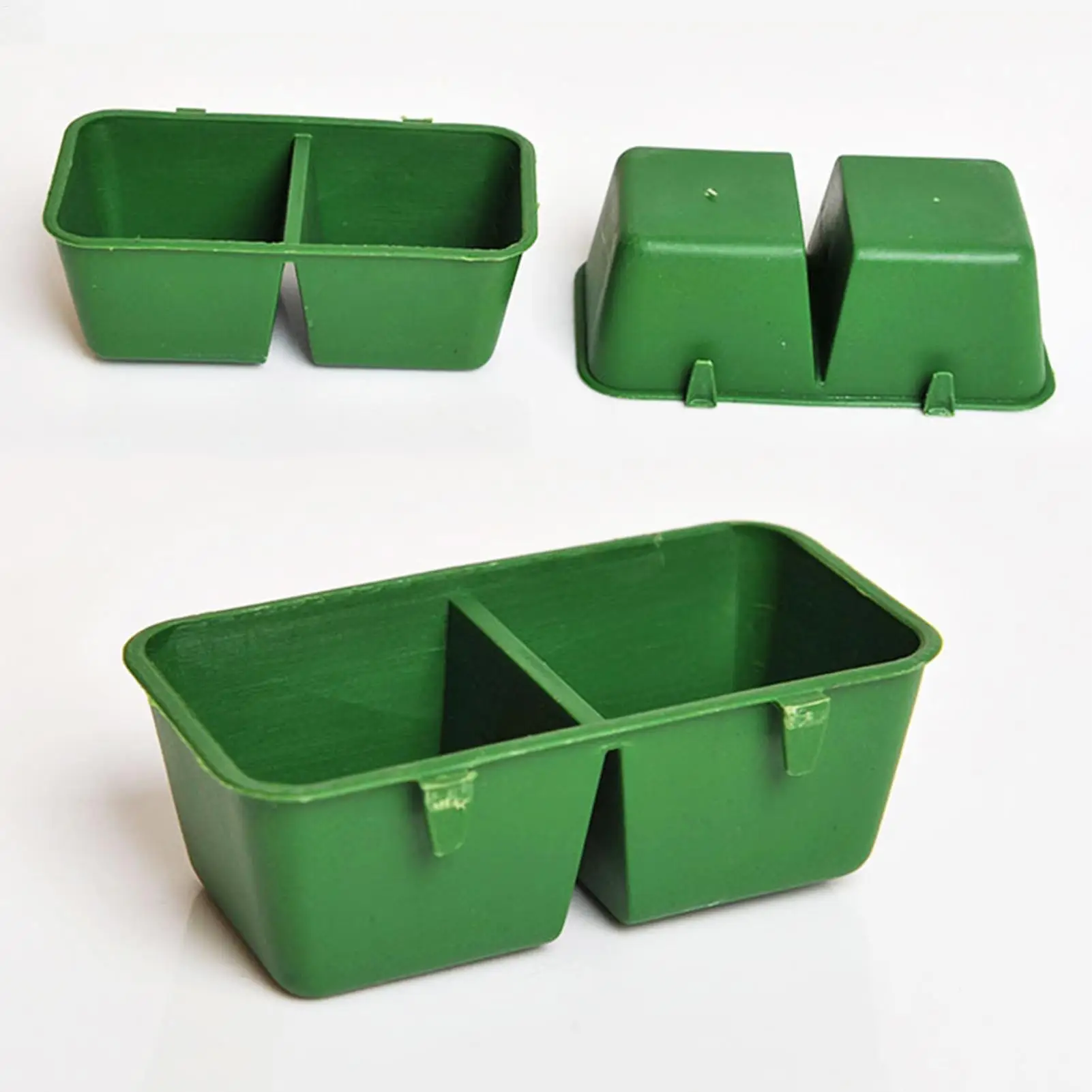 Ciotola 2-in-1 per Cibo e Acqua per Pappagalli, Doppia Ciotola per Alimentazione, Contenitore in Plastica per Acqua e Cibo per Uccelli/Piccioni, Ciotola per Acqua per Animali Domestici - immagine 6